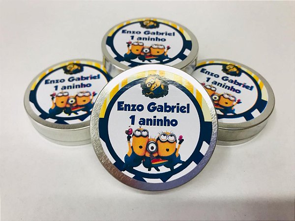 20 Rótulos Fotográfico Brilho Adesivo Para Latinha 5cm