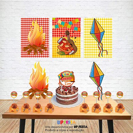 Kit festa decoração só um bolinho - DIVERSOS TEMAS