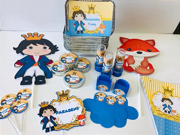 Kit Festa Lembrancinhas Personalizado 120 Pçs - Pequeno Principe