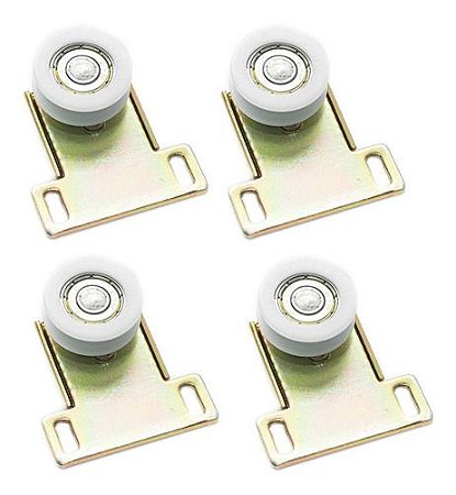 Roldana 28mm concava chapa reta para janela de madeira 4 peças
