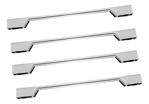 Puxador 320mm Cromado Para Porta De Guarda-roupa 4 Peças