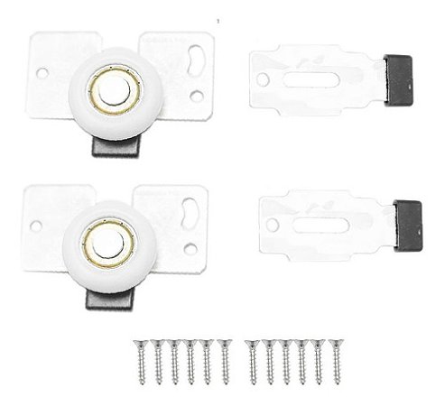 Kit Mobile Rodinato Roldana P/ Porta De Correr Guarda Roupa