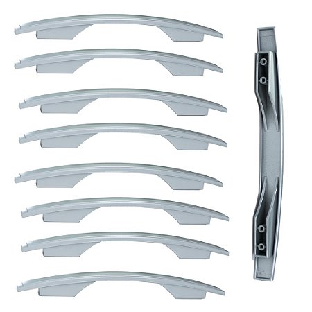 16 Puxador 128mm ou 160mm de gavetas armários porta de moveis de cozinha prata cinza 16 peças