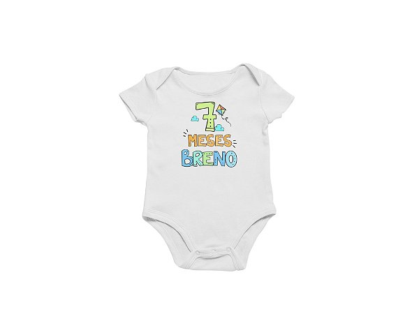 Body Infantil - Alfabeto Colorido + Meses