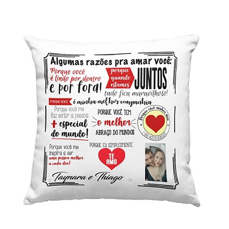 Almofada Razões Para te Amar