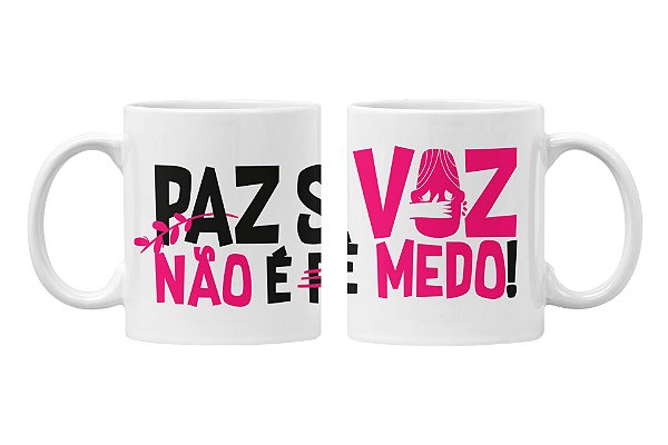 Caneca paz sem voz