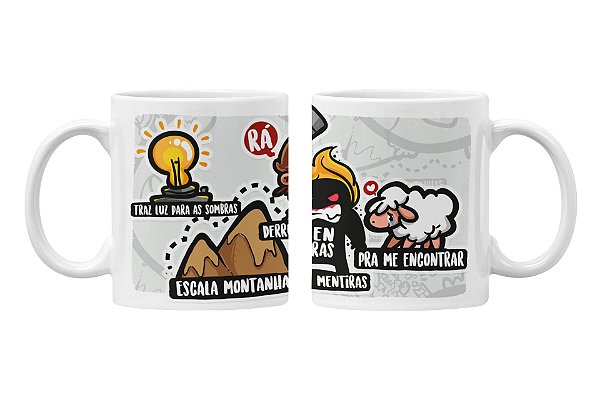 Caneca trás luz a sombra