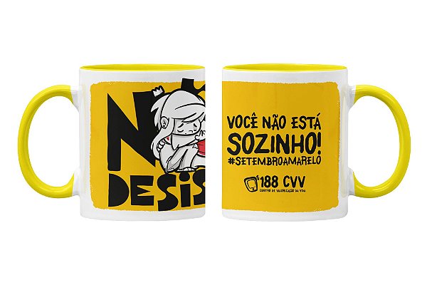 Caneca você não está sozinho