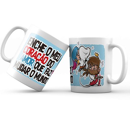 Caneca Enche o meu coração