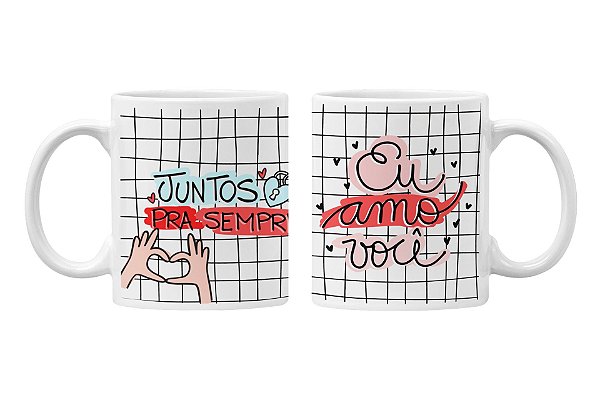 Caneca juntos para sempre