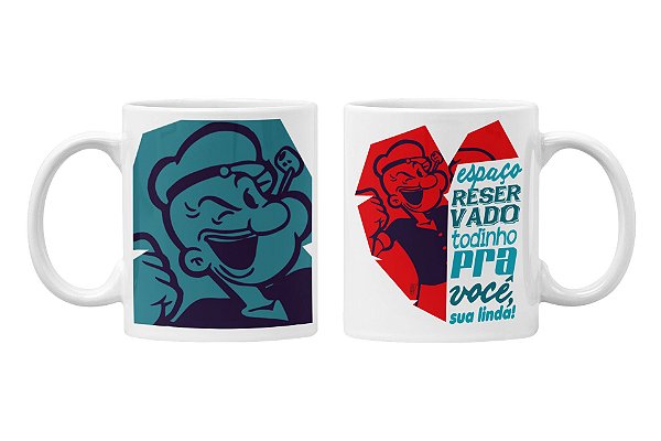 Caneca popeye te amo