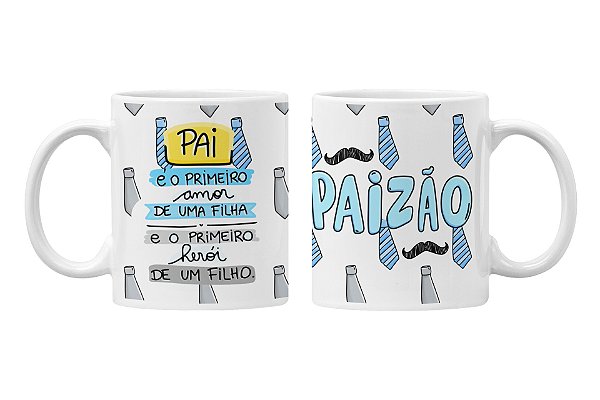 Caneca o primeiro amor de uma filha - Personalizada
