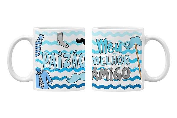 Caneca paizão - Personalizada Branca