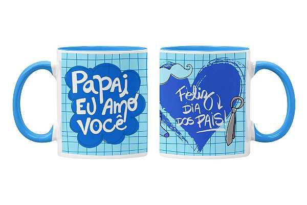 Caneca papai eu amo você - Personalizada