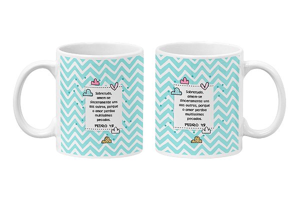 Caneca Religiosa Pedro 4:8