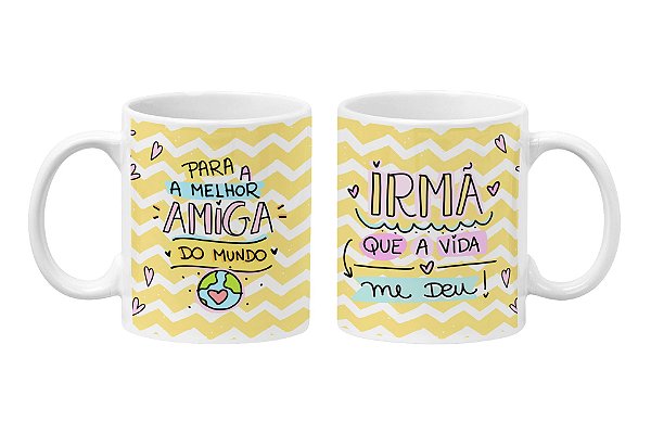 Caneca Melhor Amiga e Irmã