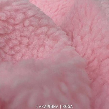 Carapinha Soft Rosa BB tecido pelô Encaracolado e base firme