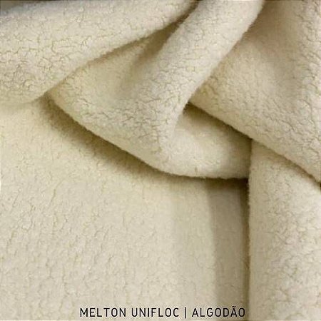 Melton Unifloc Algodão tecido Macio, Absorvente e não Desfia