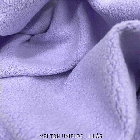 Melton Unifloc Lilás tecido Macio, Absorvente e não Desfia
