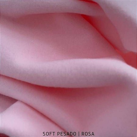 Soft Pesado Rosa Tecido Hipoalérgico