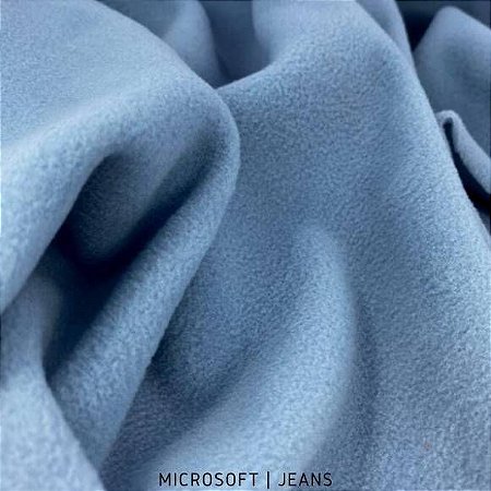 Microsoft Azul Jeans tecido Macio e Hipoalérgico