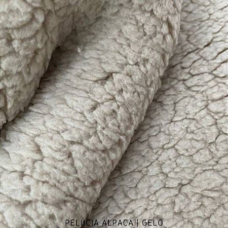 Alpaca Cinza Gelo tecido pelo Encaracolado base Macia