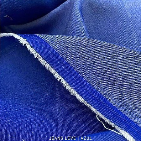 Jeans Leve Azul tecido 100% Algodão - 1.40Largura