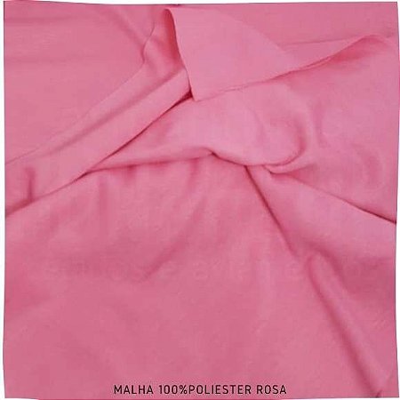 Malha 100 Poliester Rosa 50cm X 2 40m Tubular Dona Flor Tecidos E Aviamentos