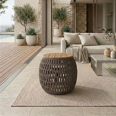 Mesa Lateral Izzy - Cor Fendi
