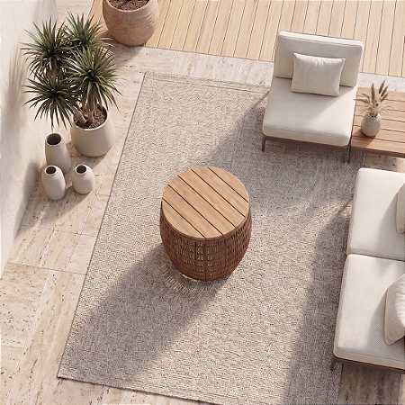 Mesa lateral Trançare - Cor Fendi