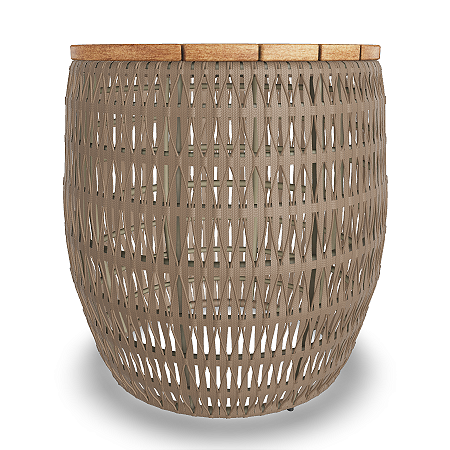 Mesa lateral Trançare - Cor Fendi