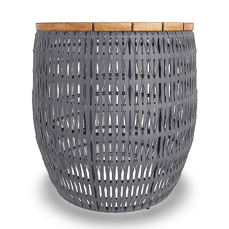 Mesa lateral Trançare - Cor Grafite