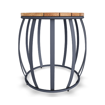 Mesa lateral Wood - Cor Grafite