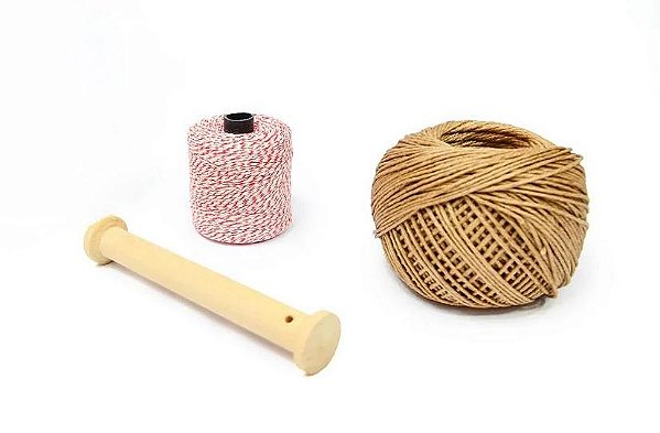 Kit Amarração de Embutidos (Barbante Encerado + Carretel) **BRINDE: Barbante Algodão para Linguiças**