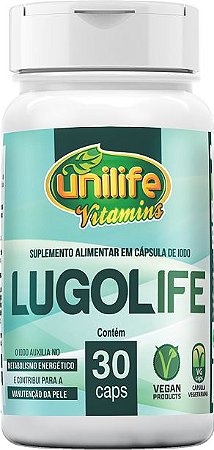 LUGOLIFE 500MG - 30 CÁPSULAS - UNILIFE