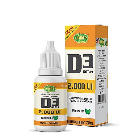 VITAMINA D3 - 2.000UI POR GOTA - UNILIFE