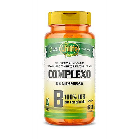 COMPLEXO B 500MG - 60 COMPRIMIDOS - UNILIFE