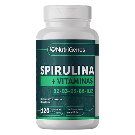 SPIRULINA - 120 CÁPSULAS - NURTIGENES