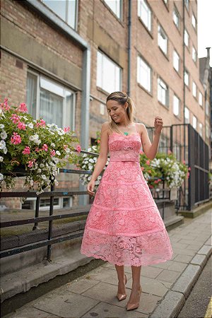 vestido lady like midi