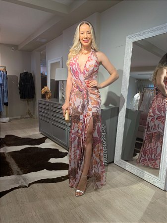 vestidos de festas estampados e longos