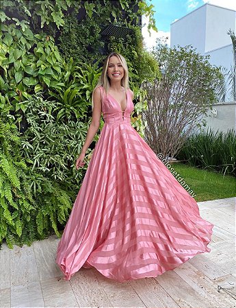 vestido de crepe de seda longo
