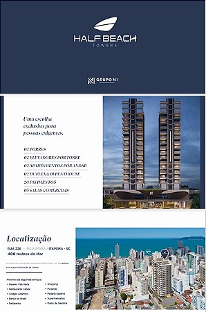 HALF BEACH TOWERS EM ITAPEMA - SC