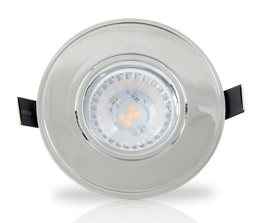 Spot Dicróica LED 5w | Embutir | Bivolt | redondo 95mm | LED CHIP PHILIPS