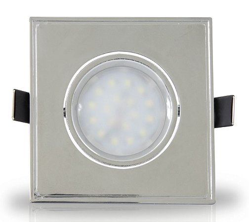 Spot Dicróica LED 4w | Embutir | Bivolt | Quadrado 90x90mm | LED CHIP PHILIPS