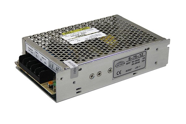 FONTE 12V  | Entrada Bivolt  |  Saída 12V  |  8,5 AMP  |  USO INTERNO