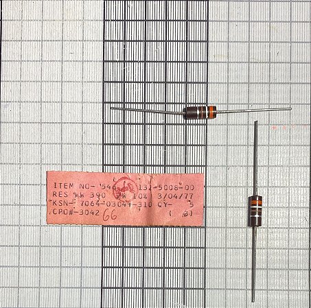 RESISTOR WW 390  2W  10% - 132-5008-00