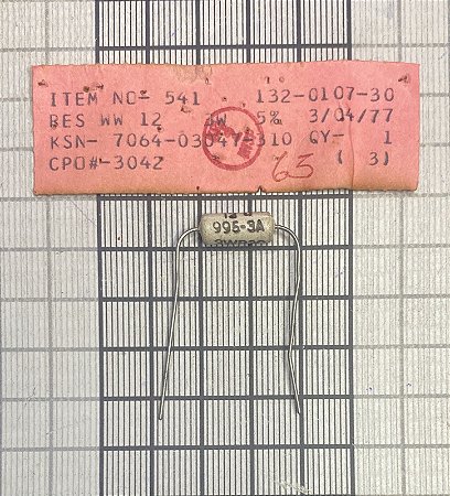 RESISTOR WW12 3W 5% - 132-0107-30