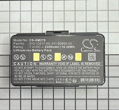 BATERIA  GPS  - 010-10517-00 , 0011-00955-00