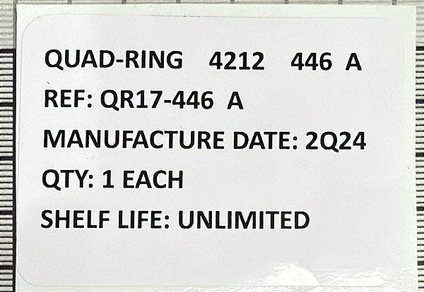 ETIQUETA QUAD-RING -  QR17-446-A     4212