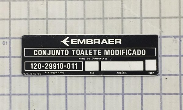 PLAQUETA - 120-29910-011